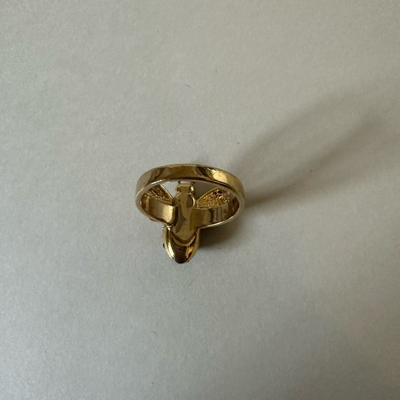 Kate Spade Gold and Black Crystal Insect Ring - Picture 3 of 3